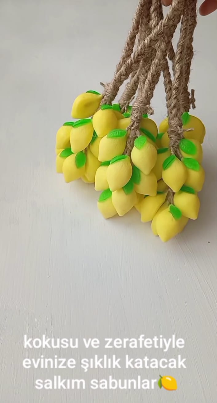 Yeşil Sarı Limon Salkım Sabun